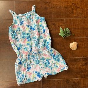 Nautica Girls Floral Short Romper Jumper